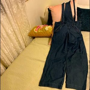 Suspender strap style overall